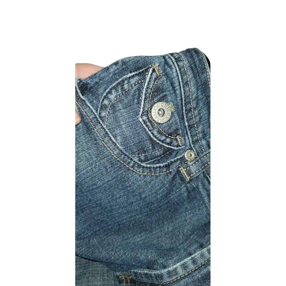 Chico's Denim Bermuda Shorts Size 4 Small 28x20 Stretchy Cuffed Casual Jeans - Picture 5 of 8